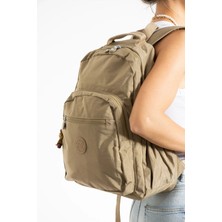 Sanmorris Unisex Suya Dayanıklı Krinkıl Kumaş Çok Gözlü Büyük Boy Laptop Okul ve Sırt Çantası Srg
