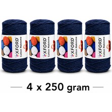 Oxford İplik Cotton Makrome 4'lü Paket NO:031 Lacivert