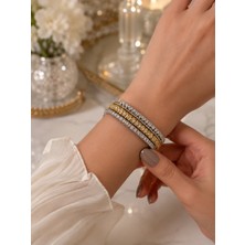 Gmn Collection Yeni Sezon El Yapımı Serisi Boncuk Taş Detaylı Handmade 3 Sıralı Bileklik