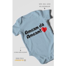 Morivo Kids Amcam Da Amcam! Kısa Kollu Bebek Body %100 Pamuk