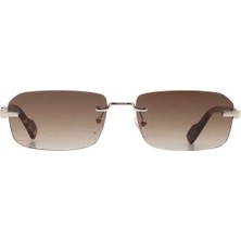 Caretta Crttagünş 8595-C.03 Genç Erkek,kadın,unisex Köşeli Çerçevesiz Metal UV400 Güneş Gözlüğü