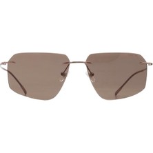 Caretta Crttagünş 8600-C.03 Genç Erkek,kadın,unisex Köşeli Çerçevesiz Titanyum UV400 Güneş Gözlüğü