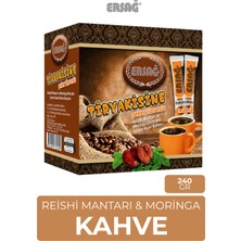 Ersağ Tiryakisine Şeker Ilavesiz Reishi Mantarı ve Moringa Ekstraktı Içeren Hazır Kahve 240 gr