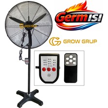 Germısı 26INÇ 70 cm Endüstriyel 200WATT Ayaklı Uzaktan Kumandalı Sanayi Vantilatör Pervane Soğutucu