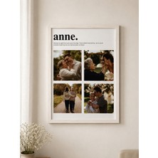 Moonpiece Collection Kişiye Özel Anne Tablo Kişiselleştirilebilir Hediye