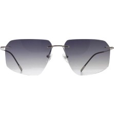 Caretta Crttagünş 8600-C.04 Genç Erkek,kadın,unisex Köşeli Çerçevesiz Titanyum UV400 Güneş Gözlüğü