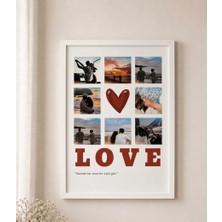 Moonpiece Collection Kişiye Özel Love Tablo Kişiselleştirilebilir Hediye Sevgili Arkadaş