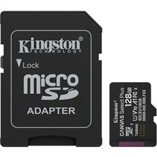 Kingston Sdcs3 128GB Micro Sd Canvas Select Plus 10 Hafıza Kartı (SDCS3/128GB) Bej