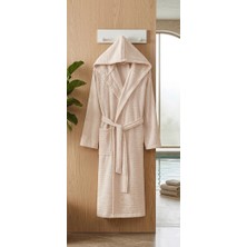 Biçomi Bicomi Ultra-Soft %100 Pamuklu, Hızlı Kuruyan Kapüşonlu Unisex Banyo ve Ev Keyfi Bornozu