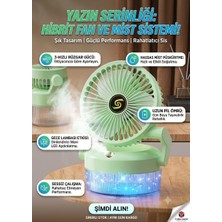 Segy Home Taşınabilir Katlanır Masaüstü Fan - 3 Hız Ayarlı, Ledli, Sisli Fan - 800ML Su Hazneli ​- Sessiz Çalışan, Ayarlanabilir Başlıklı, Şarjlı Mini Hava Soğutucu Fan
