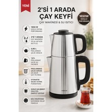 Karaca Tea Break 2'si 1 Arada Çay Makinesi ve Su Isıtıcısı (Kettle), Susuz Çalışmayı Önleyen Emniyet Sistemi