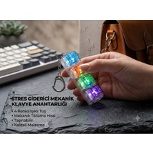 C&On Design Mekanik Klavye Tuşu Tasarımlı Stres Giderici Anahtarlık ve Oyuncak (4 Tuşlu)
