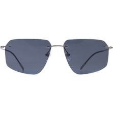 Caretta Crttagünş 8600-C.01 Genç Erkek,kadın,unisex Köşeli Çerçevesiz Titanyum UV400 Güneş Gözlüğü