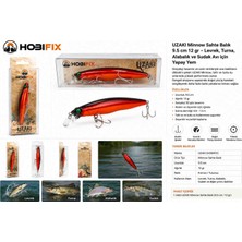 Hobifix 9.5 cm 12 gr Uv Kaplamalı Gagalı Minnow Sahte Balık – Dalan Yapay Yem – Levrek, Turna, Sudak ve Alabalık Avı Için