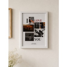 Moonpiece Collection Kişiye Özel Seni Seviyorum Tablo Kişiselleştirilebilir Hediye Sevgili Arkadaş