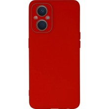 Newface Oppo Reno 7 Lite Kılıf Lansman Glass Kapak - Kırmızı