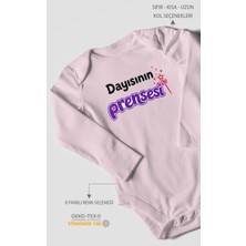 Morivo Kids Dayısının Prensesi Uzun Kollu Bebek Body %100 Pamuk