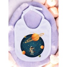 Lili Hediyelik Gezegende Çocuk Baskılı 2 Adet Bebek Mama Önlüğü