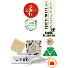 Naturix Eşek Sütü Sabunu 125 gr | Kurutucu, Cilt ve Saç Için Doğal Sabun