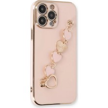 Newface Apple iPhone 13 Pro Kılıf Esila Silikon - Pudra