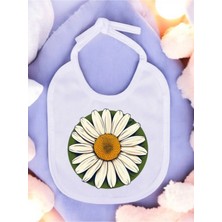 Lili Hediyelik Papatya Baskılı 2 Adet Bebek Mama Önlüğü