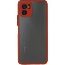Newface Vivo Y15S Kılıf Montreal Silikon Kapak - Kırmızı