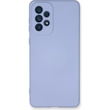 Newface Samsung Galaxy A53 5g Kılıf Nano Içi Kadife Silikon - Lila
