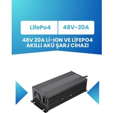 Electroll 48V LiFePO₄ Batarya İçin 58.4V 20A Uzun Ömürlü Akıllı Şarj Aleti