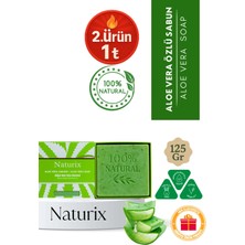Naturix Aloe Vera Sabunu 125 gr | Kuru Ciltler Için Nemlendirici, Kurutucu ve Doğal Cilt Bakımı