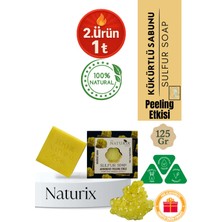 Naturix Kükürt Sabunu 125 gr | Arındırıcı Peeling Etkili, Sebium Dengeleyici