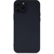 Newface Apple iPhone 12 Pro Kılıf Lansman Glass Kapak - Lacivert