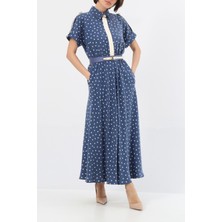 Garnili Puan Tencel Elbise EL-4257