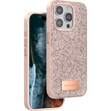 Onegif Apple iPhone 14 Pro Max Bright Simli Kapak - Pembe