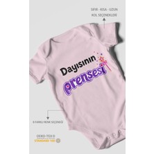 Morivo Kids Dayısının Prensesi Kısa Kollu Bebek Body %100 Pamuk