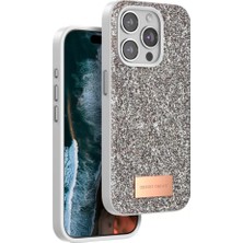 Onegif Apple iPhone 14 Pro Max Bright Simli Kapak - Gold