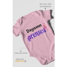 Morivo Kids Dayısının Prensesi Kısa Kollu Bebek Body %100 Pamuk