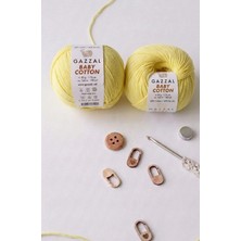 Hobi Dünyası Evim 2 Adet Gazzal Baby Cotton Yazlık Projeler Için Hafif ve Konforlu Pamuk Iplik Amigurumi Bandana Ipi Bere Punch Panç Nakış Ipi- Renk: 3413