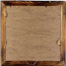 Bambu Ipli Mandallı Duvar Fotoğraf Çerçevesi - 36X36CM