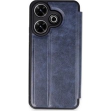 Newface Xiaomi Redmi 13 4g Kılıf Flip Cover - Lacivert