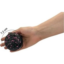 Fantastik Store Actifoam Twister Semi Massage Ball Twister Yarım Masaj Topu (7,2x7,2x5,3 Cm, Siyah + Pembe)