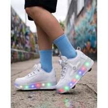 Surpie Shoes Çocuk Patenli Ayakkabı, Çocuk Tekerlekli Sneakers