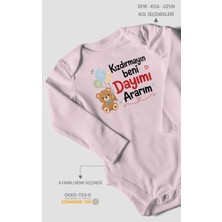 Morivo Kids Kızdırmayın Beni Dayımı Ararım Uzun Kollu Çıtçıtlı Bebek Body %100 Pamuk
