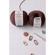 Hobi Dünyası Evim 2 Adet Gazzal Baby Cotton Yazlık Projeler Için Hafif ve Konforlu Pamuk Iplik Amigurumi Bandana Ipi Bere Punch Panç Nakış Ipi- Renk: 3455