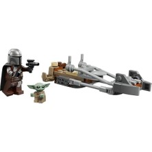 Fantastik Store Mandalorian ve ’nun Hız Motoru 75436-6 Yaş ve Üzeri Çocuklar Için Blaster Silahlı Mandalorian Minifigürü ve Içeren Yaratıcı Oyuncak Yapım Seti, Hediye Fikri (58 Parça)