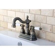 Fantastik Store Iki Kulplu Centerset Toilette Musluk Pirinç Vintage Finish