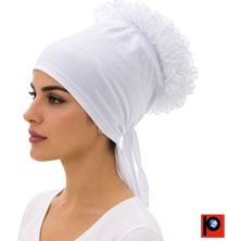 PAKER GİYİM Kadın Fırfırlı Kaymayan Tesettür Topuz Bone