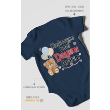 Morivo Kids Kızdırmayın Beni Dayımı Ararım Kısa Kollu Bebek Body %100 Pamuk