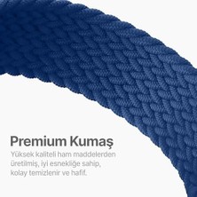 Fantastik Store 22MM ile Uyumlu Saatler Için Solo Loop 46MM Yumuşak Kumaş Kordon  Watch (Gt6 Pro/gt6/gt5 Pro/gt5/gt4/watch 4 Pro/gt3/gt3 Pro/gt2/gt2 Pro) (Mavi)