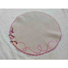 Elaraknits Handmade Çiçek Tasarımlı 3'lü Örgü Supla Seti