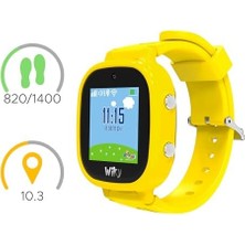 Fantastik Store Wiky Watch 5e Esimli Akıllı Çocuk Saati Görüntülü ve Sesli Arama, Gps, Sos, Konum Takibi, Güvenli Liste, 112 Acil, Gorilla Glass Dokunmati Renkli Ekran (Tüm Operatörler Esım) (Sarı)